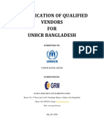 UNHCR - Vendor Assesment Study Report - 24.11.2020
