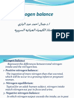 Nitrogen balance and plasma protein electrophoresis