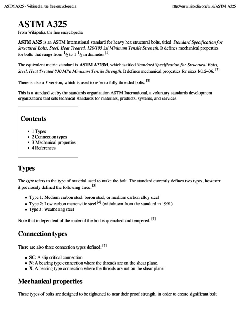 Astm A325 | PDF | Screw | Steel