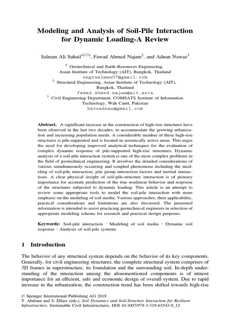 Modeling and Analysis of Soil-Pile Interaction | PDF | Finite Element ...