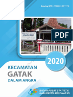 Kecamatan Gatak Dalam Angka 2020