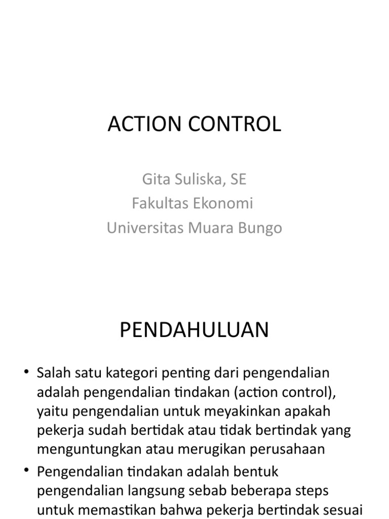 Action Control | PDF