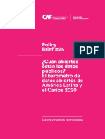 ¿Cuan Abiertos Estan Los Datos Publicos El Barometro de Datos Abiertos de America Latina y El Caribe 2020