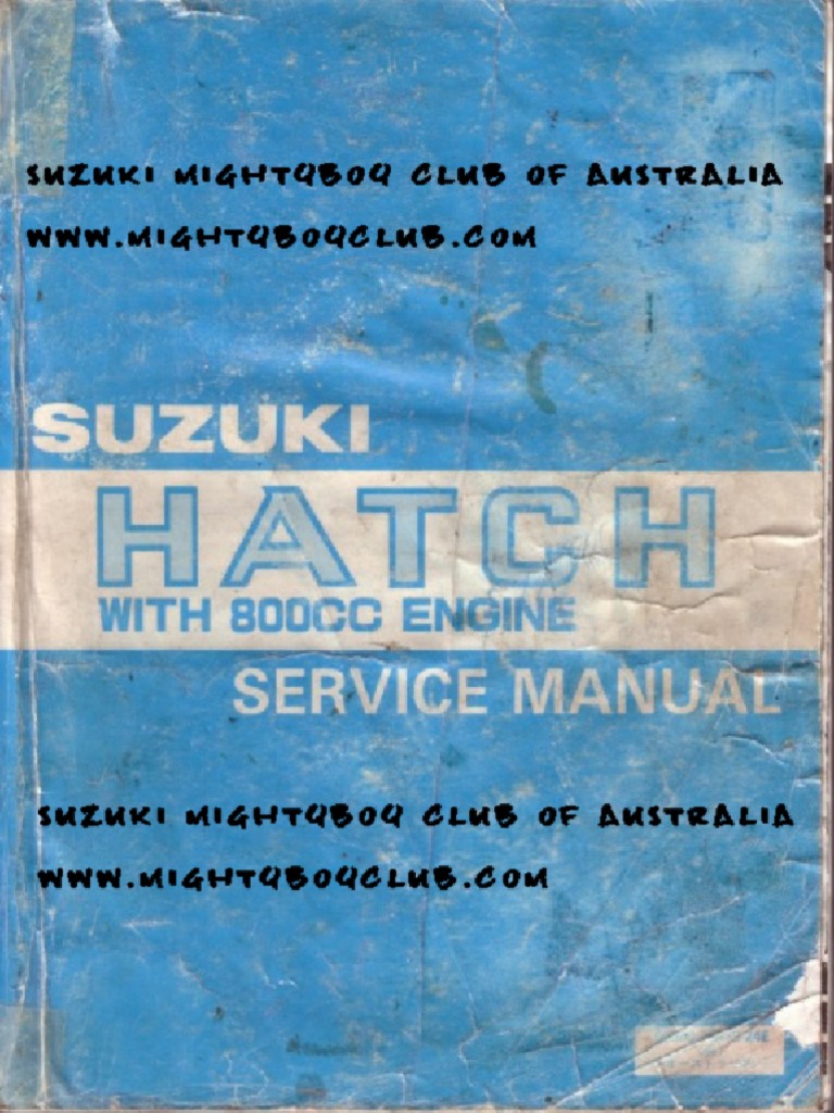 Suzuki Suzuki Alto Suzuki Alto Workshop Manual F8B | PDF
