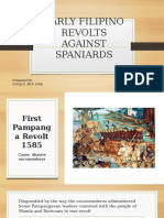 Early Filipino Revolts Againts Spaniards 1 .Pptx