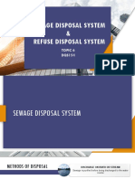 Sewage Disposal System & Refuse Disposal System