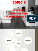 Sanitary Appliances Plumbing System: Dqs 184 - Building Services I