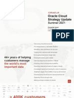 Oracle Cloud Strategy Update Summer 2021