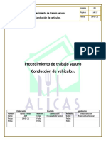 Procedimiento conducción vehículos