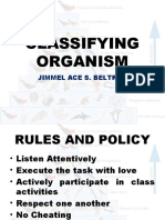 Classifying Organism: Jimmel Ace S. Beltran