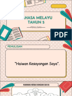 Penulisan Haiwan Kesayangan Saya