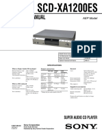 Service Manual: SCD-XA1200ES