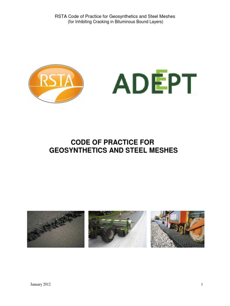 RSTA Code for Geosynthetics Use | PDF | Road Surface | Road