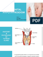 Congenital Hypothyroidism: Vijivs Lecturer Kims College of Nursing