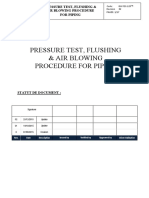 Pressure Test, Flushing & Air Blowing Procedure For Piping