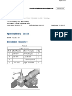 Spindle (Front) - Install: Disassembly and Assembly