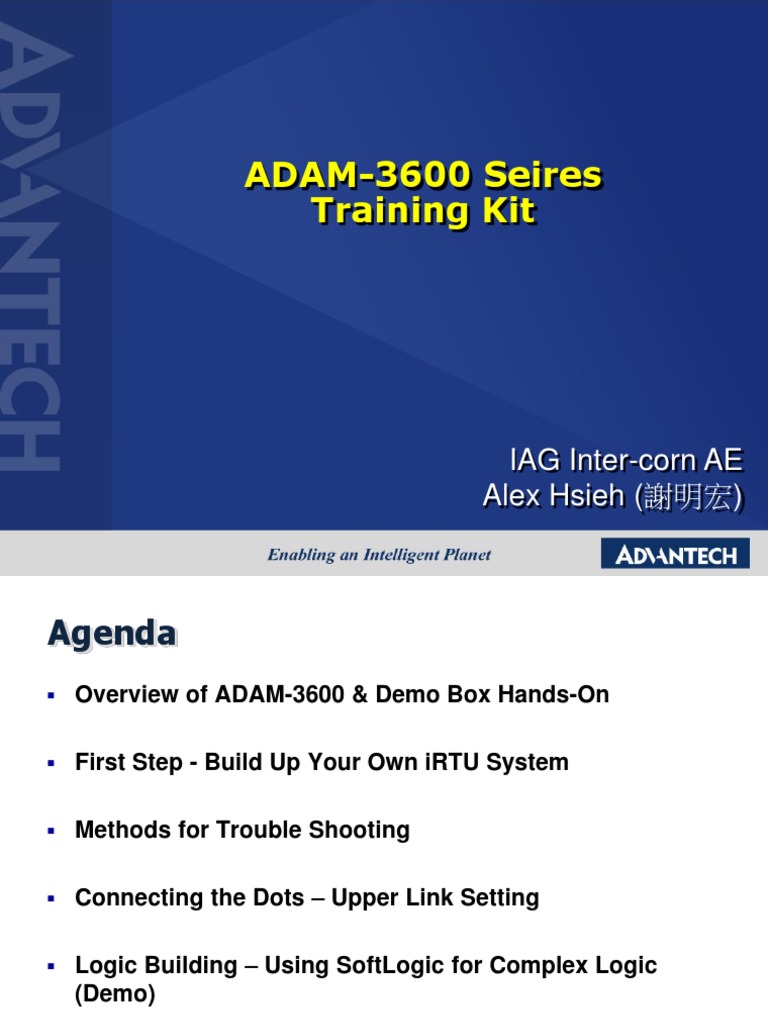 Adam-3600 Training Kit | PDF | Input/Output | Wi Fi