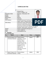 Curriculum Vitae: I. Personal Information