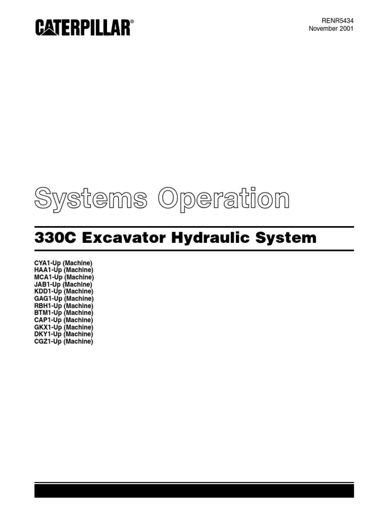 330C Hyd Sys Op | PDF | Pump | Valve