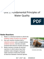 Unit 1: Fundamental Principles of Water Quality