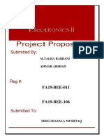 Electronics II Final Project - FA19-BEE-011 and FA19-BEE-106 1