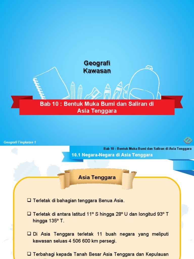 Bab 10 Bentuk Muka Bumi Dan Saliran Di Asia Tenggara Pdf