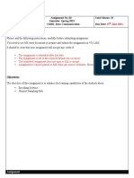 Assignment No. 02 Semester: Spring 2021 CS601: Data Communication Total Marks: 15 Due Date