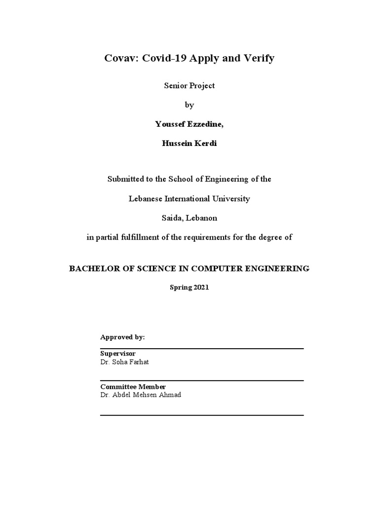 Covav: Covid-19 Vaccine Application | PDF | Integrated Development ...