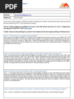 Pre-Placement Training Program: Task Sheet