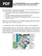 Purpose and Function of A Clutch