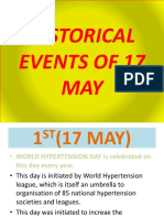 Historical Events of 17 May