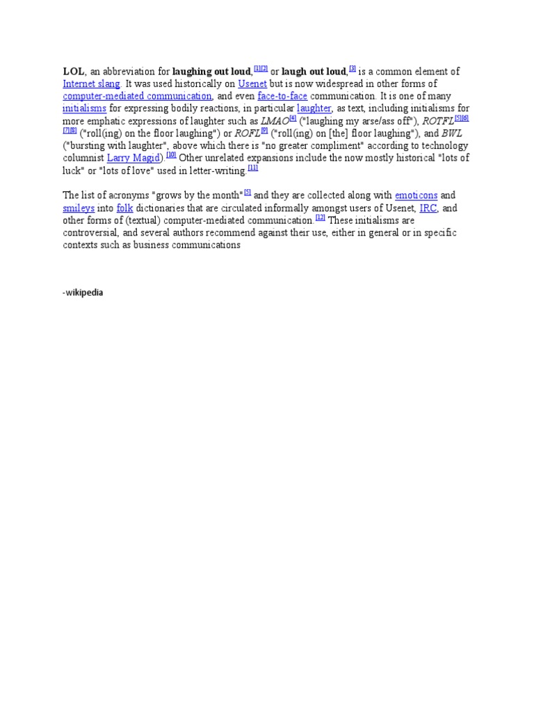 Internet Slang Usenet Computer-Mediated Communication Face-To-Face ...