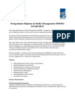 Postgraduate Diploma in Media Management (PDMM) : Modules