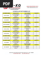 Hitachi Part Number List: ZX 210-3 Boom RH | PDF