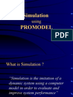 Simulation Promodel: Using