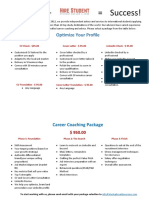 Career Profile Optimization Packages