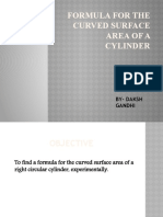 Formula For The Curved Surface Area