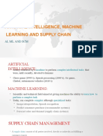 Artifical Intelligence, Machine Learning and Supply Chain: Ai, ML and SCM