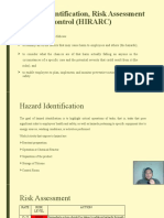 Hazard Identification, Risk Assessment and Risk Control (HIRARC)