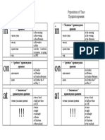 Prepositions of Time