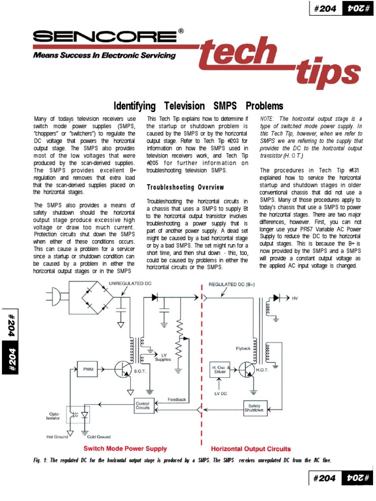 Troubleshooting TV SMPS Issues | PDF