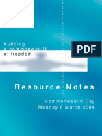 Resource Notes: Building A Commonwealth