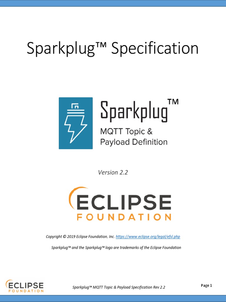 Sparkplug Topic Namespace and State ManagementV2.2With Appendix B