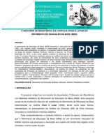 Discurso de Resistência Na Cartilha Viver É Lutar