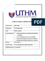 Plastic Analysis Lab Report