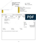 Invoice: Shaklee Products (Malaysia) SDN BHD