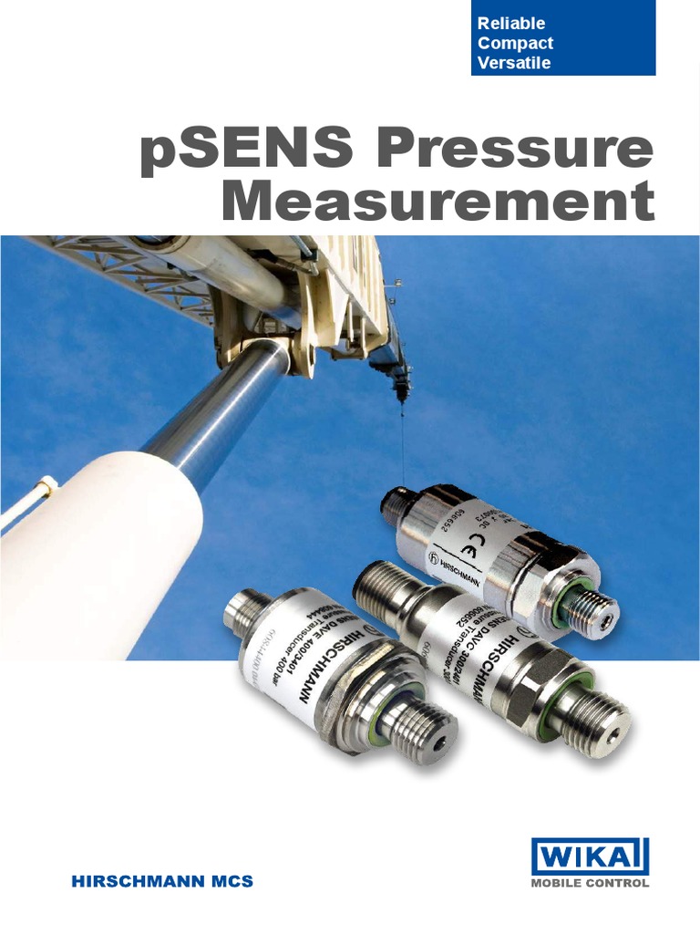 pSENS Pressure Sensors Overview | PDF | Pressure Measurement | Sensor