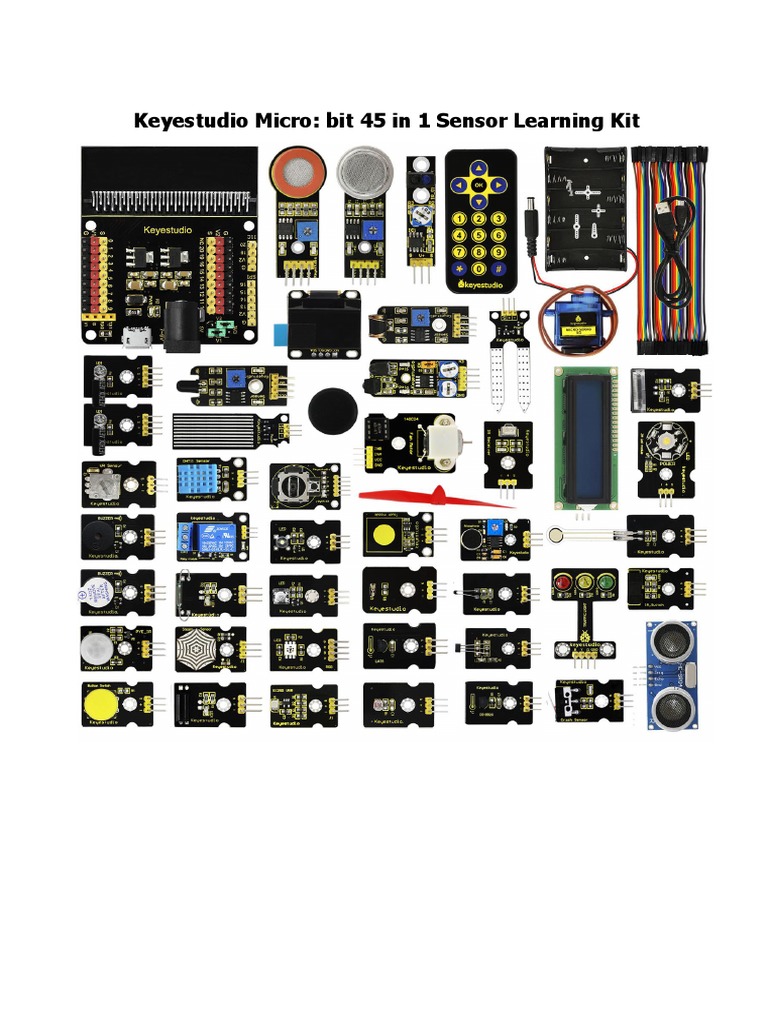 Keyestudio 45-in-1 Sensor Kit Guide | PDF | Relay | Rgb Color Model