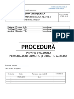 Procedura Evaluare