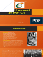 Marea Criză Economică Din 1929-1933